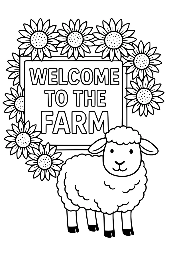 Sunflower Greetings at the Farm Gate