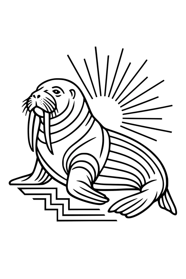 Sunbeam Walrus on the Shore