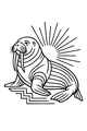 Sunbeam Walrus on the Shore