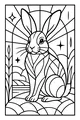 Sunny Meadow Rabbit and Morning Stars