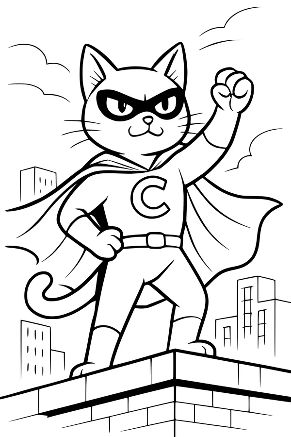 The Caped Cat in the City