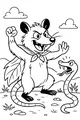 Super Opossum Stands Tall