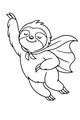 Super Sloth Soars Across the Sky
