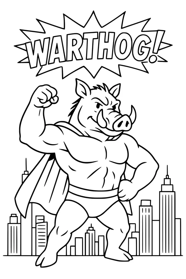 Super Warthog Strikes a Strong Pose