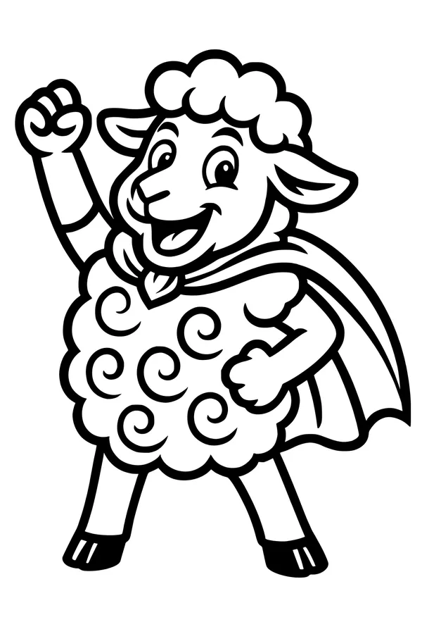 Superhero Sheep Takes On the Day