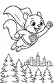 Super Squirrel Soars Above the City Trees
