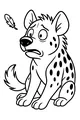 Surprised Hyena Spots a Floating Feather