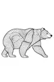 Swirly Bear Walks Through the Woods