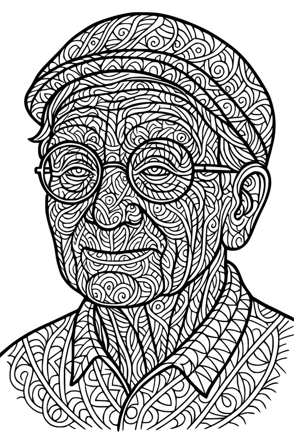 Grandpa's Swirly Smile