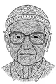 Grandpa's Swirly Glasses Portrait