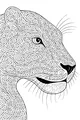 Swirling Jungle Jaguar Portrait