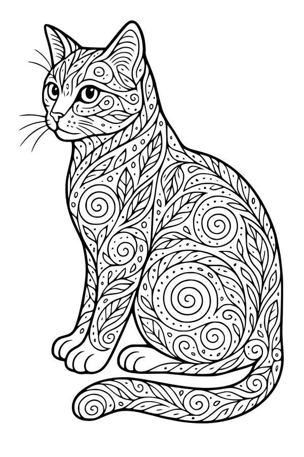 Whiskers and Swirls in the Sunroom
