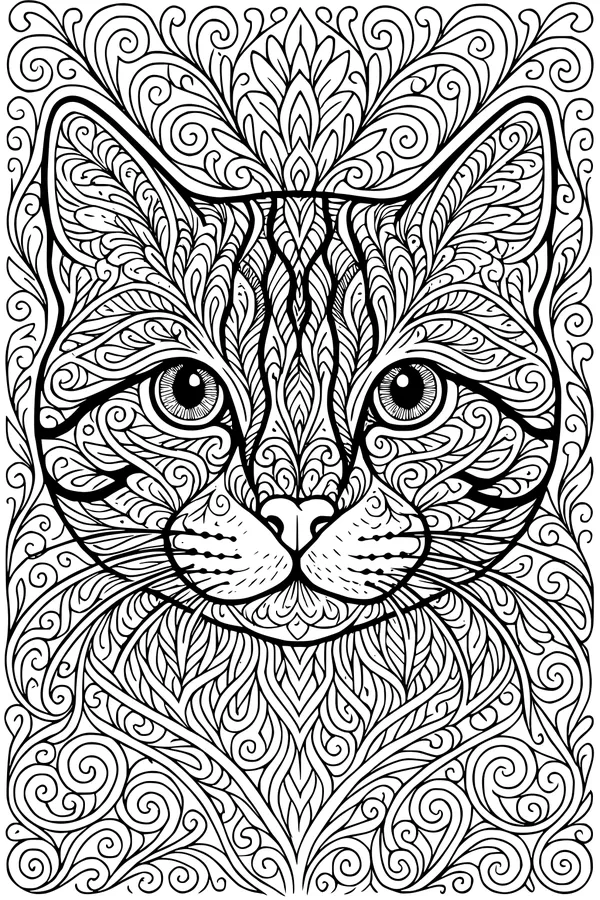 Whiskers in the Swirly Garden