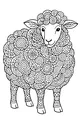Swirly Wool Sheep and Her Fancy Coat