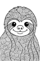 Sunny Swirls on a Smiling Sloth