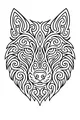 Swirly Wolf of the Moon Woods
