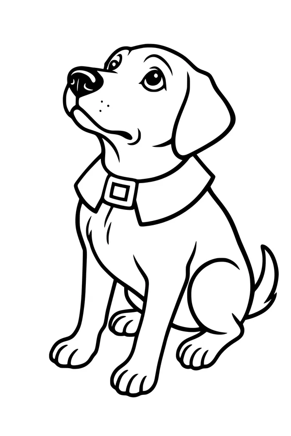 Thankful Puppy with Bright Eyes
