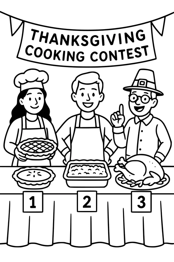 Turkey Day Cook-Off Table