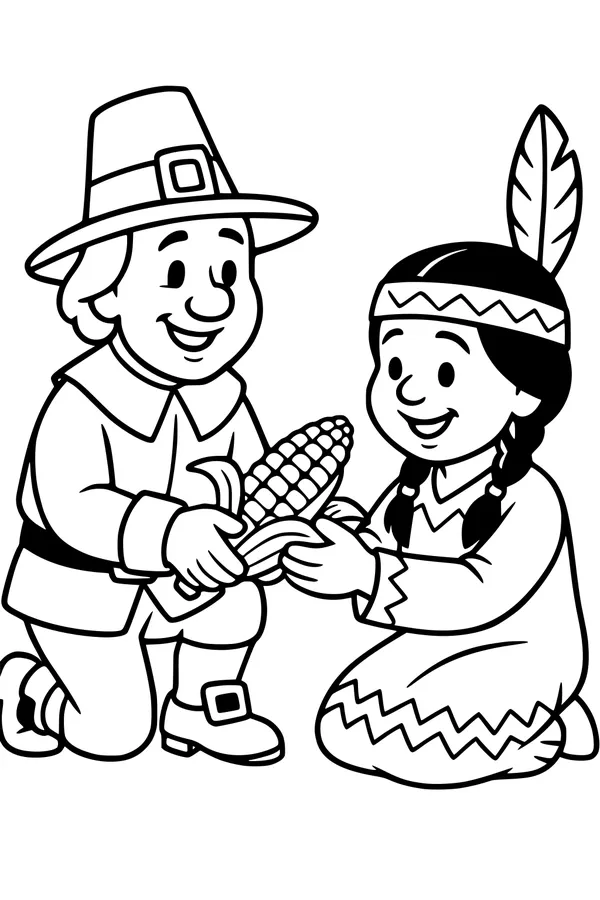 Sharing Corn on Thanksgiving