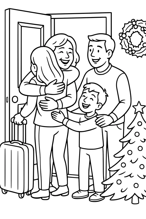 Holiday Hugs at the Door