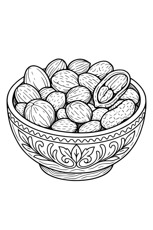 Harvest Bowl of Crunchy Nuts
