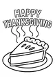 Steamy Thanksgiving Pie Slice