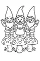 Three Gnomes on Toadstool Parade