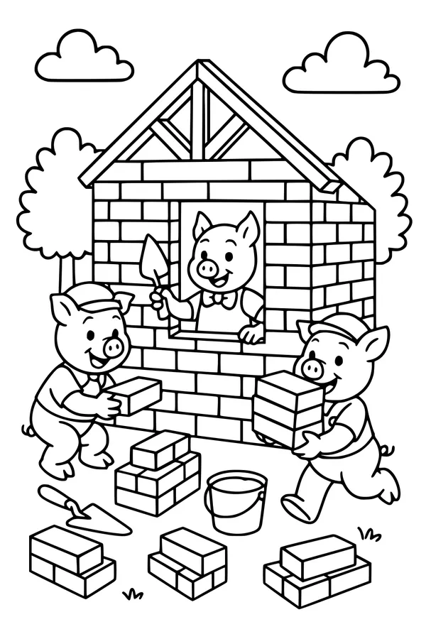 The Brick House Builders’ Busy Day