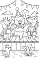Piggy Parade Under the Party Flags