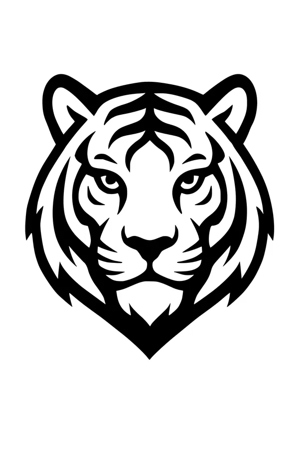 Majestic Tiger with Bold Stripes