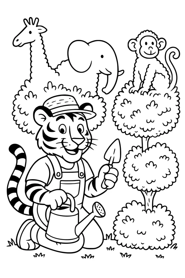 Toby the Tiger’s Garden Helpers