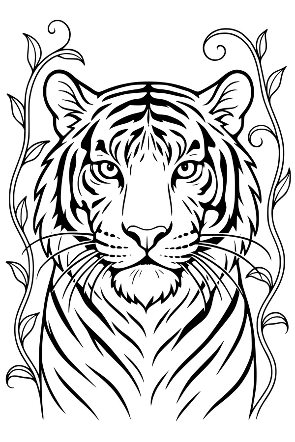 Jungle King and His Stripy Face