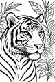 Jungle King Watches the Green Leaves