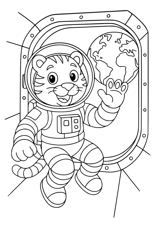 Tigey Waves Hello from Space