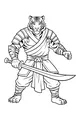 Brave Tiger Warrior in Battle Gear