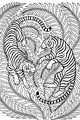 Two Tigers Tumble in the Jungle Leaves