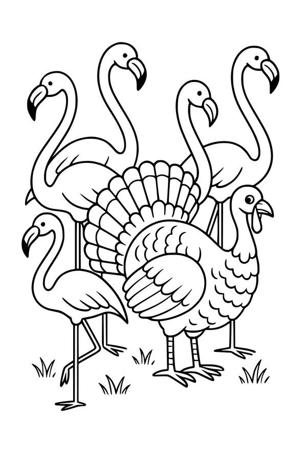 Turkey and the Flamingo Parade