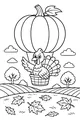Turkey Pilot and the Pumpkin Balloon