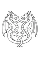 Twin Dragons Knot Emblem