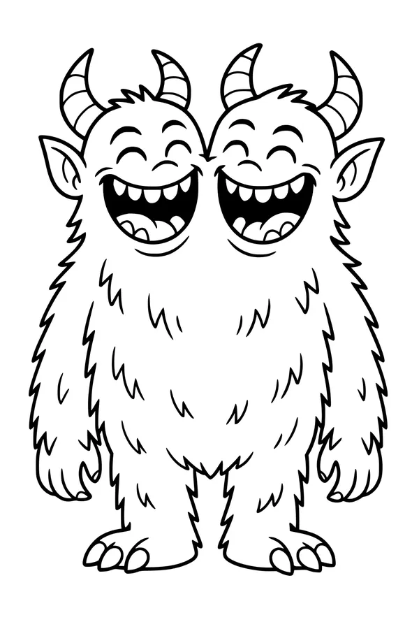 Double Giggle Furry Monster Twins