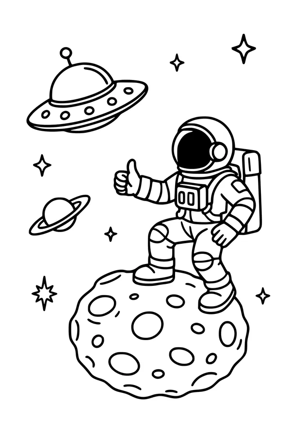 Thumbs-Up UFO Flyby