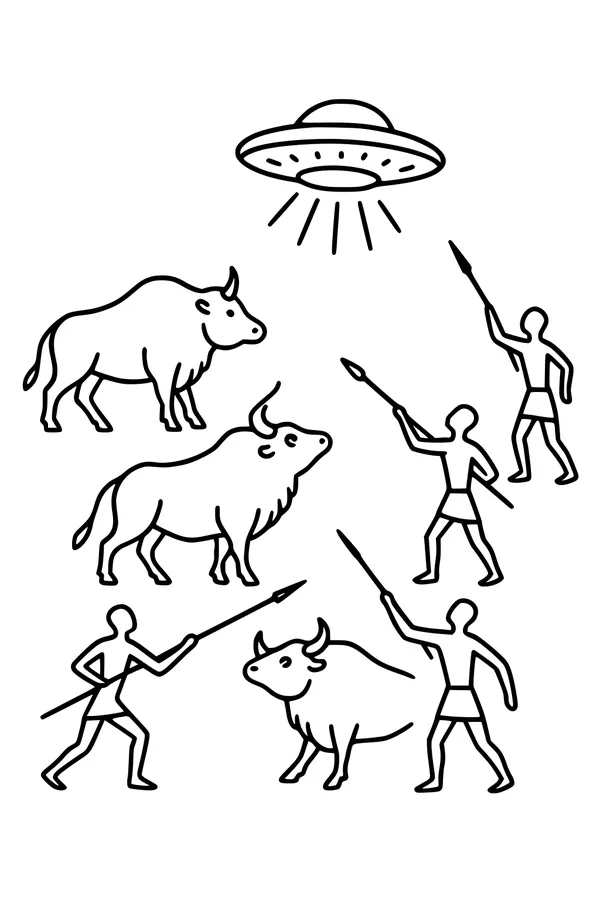 UFO Over the Buffalo Herd