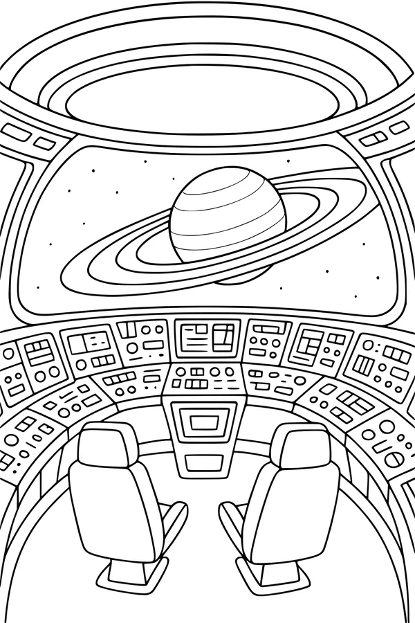 UFO Bridge: Ringed Planet View