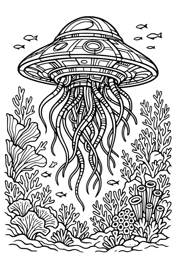 UFO Jellyfish Visits the Reef