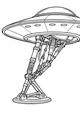 UFO Touchdown on Springy Legs