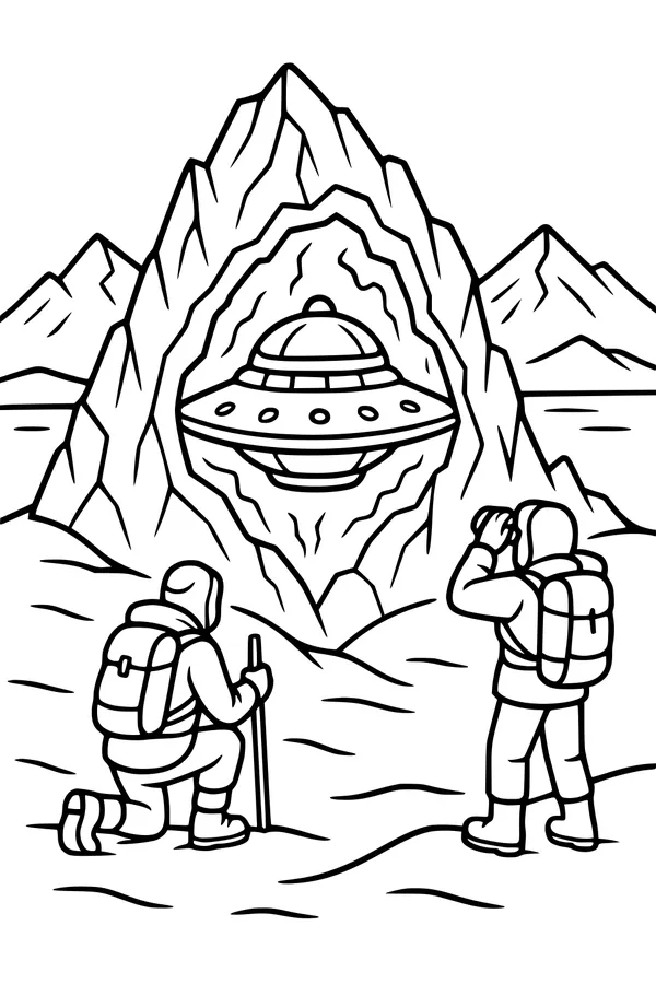 Saucer in the Secret Mountain Cave