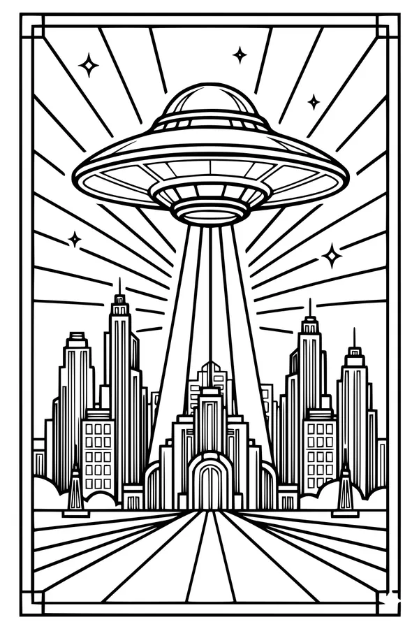 UFO Over the Shining City