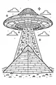 UFO Lights the Pyramid