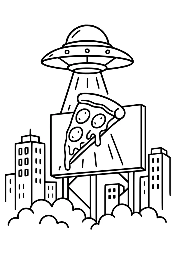 UFO Orders Extra Cheese