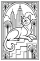 City Cat on Fancy Staircase